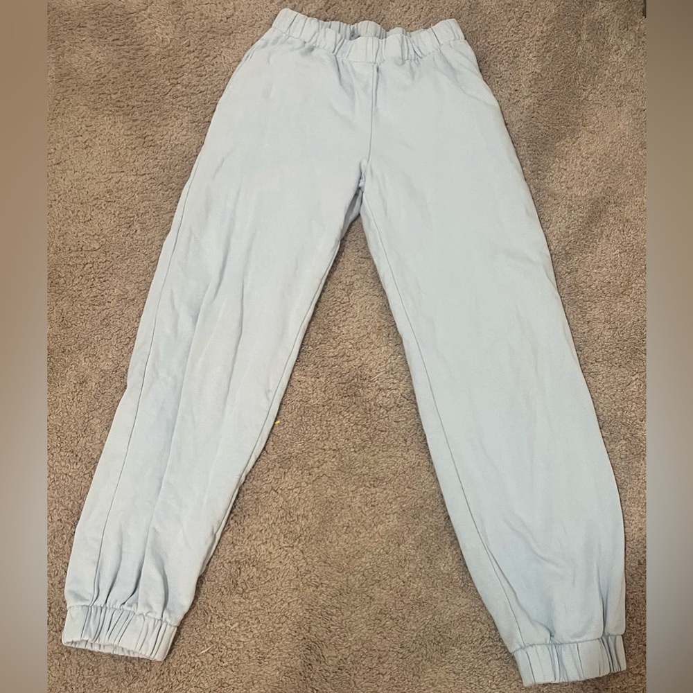 light blue brandy melville sweatpants